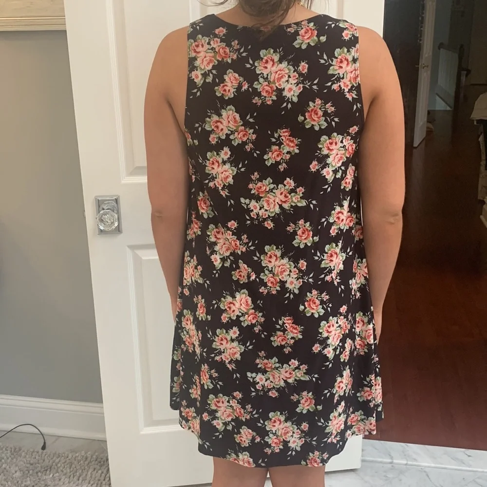 Nine Britton Floral Sleeveless Swing Dress size L - Picture 5 of 14